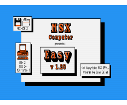 Easy 1.2 en SDOS 2.2 (1992, MSX2, Juan Salas)