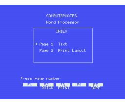 Word Processor (1984, MSX, Computer Mates)