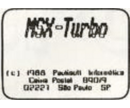 MSX-Turbo (1988, MSX, Paulisoft Informatica)