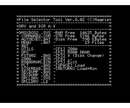 File Selector Tool (1993, Turbo-R, Create-Image)