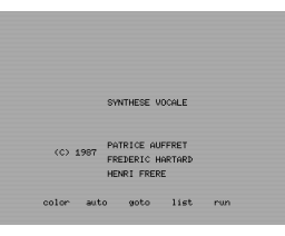 Synpar (1987, MSX, H. Frere, F. Hartard, P. Auffret)