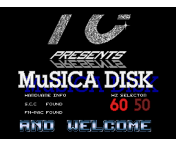 MuSICA Disc (1992, MSX2, Techno Crew)