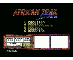 African Trail Simulator (1990, MSX, Positive)