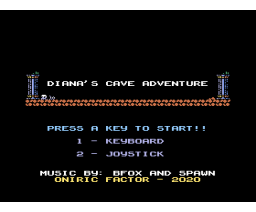Diana Cave Adventure (2020, MSX, Oniric Factor)