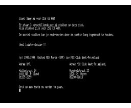 SIMPL Sample Disk 256 kB (1994, MSX2, UMF Zeeland)