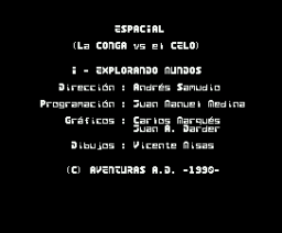 La Aventura Espacial (1990, MSX, Aventuras AD)