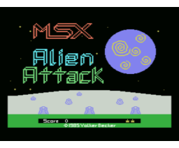 Alien Attack (1985, MSX, Volker Becker)