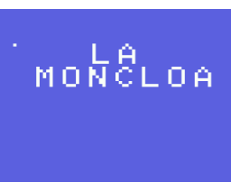 Juego De La Moncloa (1987, MSX, J.V. Ramírez)