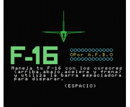 F-16 / VG-Estrella (1985, MSX, Monser)