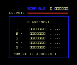 Scramble (1985, MSX, Jean-Philippe Boisson)