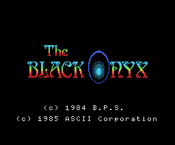 The Black Onyx (1985, MSX, BPS)