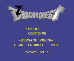 Dragon Quest (1986, MSX2, ENIX)