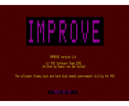 Improve (1992, MSX2, MST)