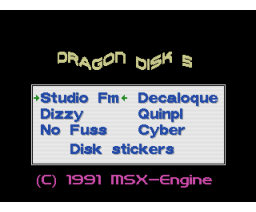 Dragon Disk #05 (1991, MSX2, MSX-Engine)