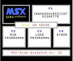 MSX Gids Disk Nr. 18 (1988, MSX, MSX Gids)