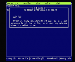MAC Program Writer (1991, MSX2, MAC)
