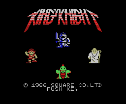 King' Knight (1986, MSX, Square)