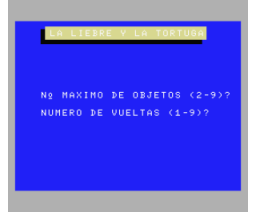 La Liebre y la tortuga (1985, MSX, Ace Software S.A.)