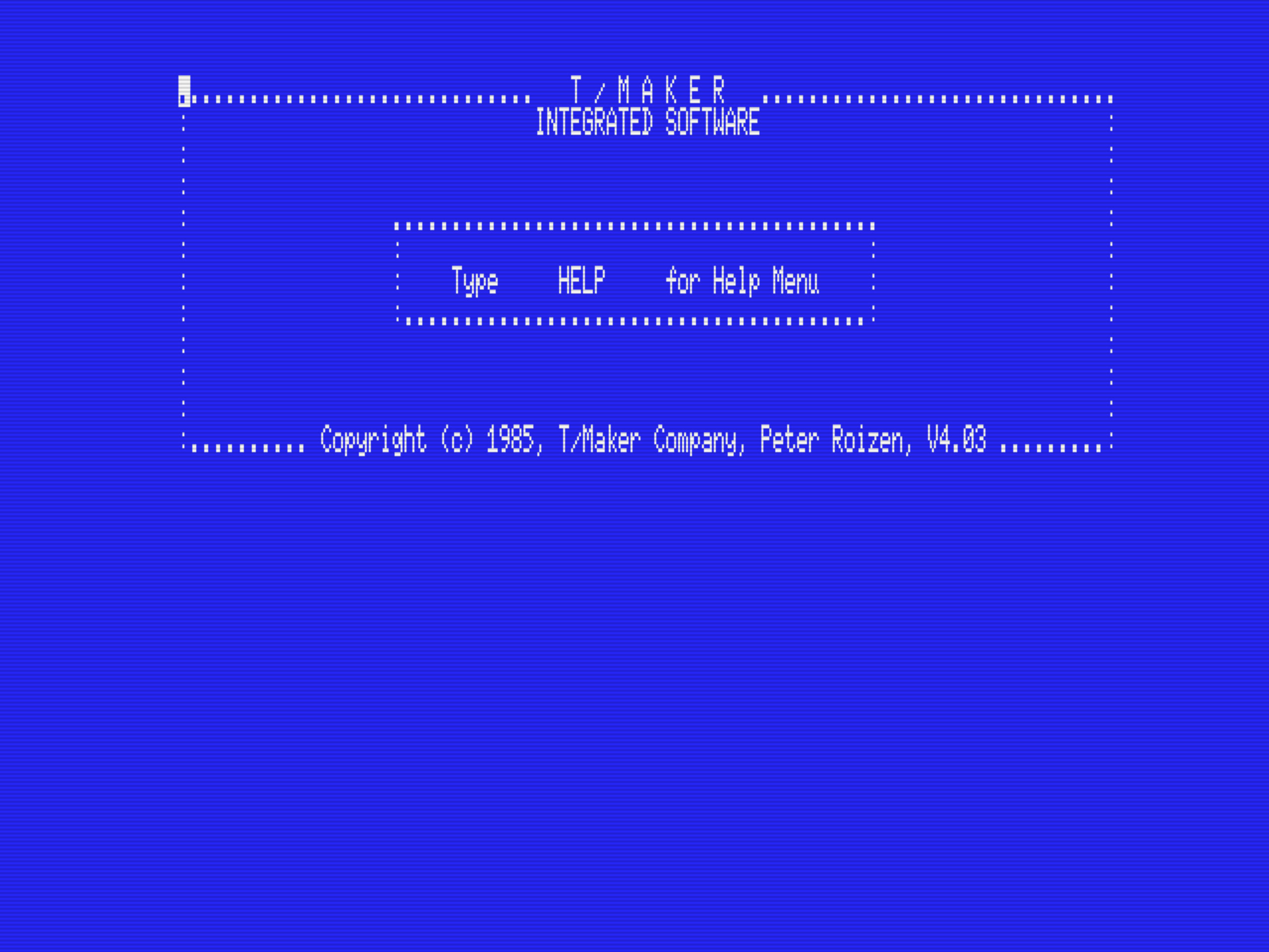 T/Maker IV (1985, MSX2, T/Maker Company) | Generation MSX