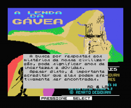 A Lenda da Gávea (1988, MSX, Renato Degiovani, Luiz F. Moraes)