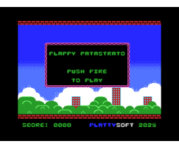 Flappy Patastrato (2025, MSX, Platty Soft)