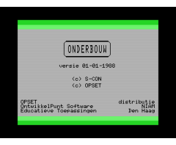 Onderbouw (1988, MSX2, Thijs Geerlings)