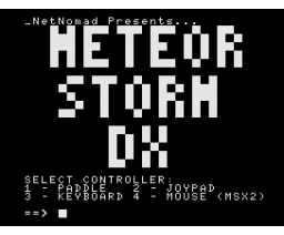 Meteor Storm DX (2022, MSX, _NetNomad)