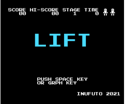 Lift (2021, MSX, Inufuto)