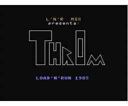 Throm (1985, MSX, Inforpress)