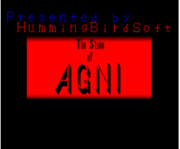 The Stone of Agni (1989, MSX2, Humming Bird Soft)