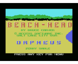Beach-Head (1987, MSX, Access Software)