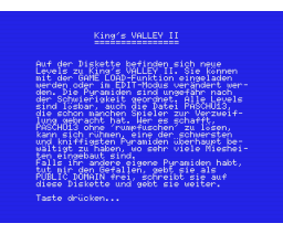 Kings Valley 2 velden (1992, MSX, MSX2, MSX Club België/Nederland)
