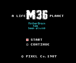 A Life M36 Planet - MotherBrain has been aliving (1987, MSX, Pixel)