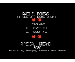 Paco el Bombas (2020, MSX, Physical Dreams)