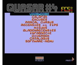Quasar #04 (1991, MSX2, MSX Club Gouda)