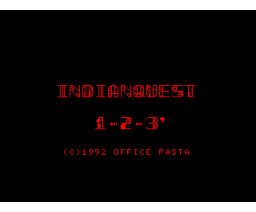 Indian Quest 1-2-3' (1992, MSX2, Office Pasta)