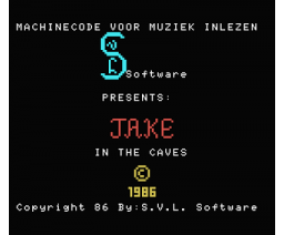 Jake in the Caves (1986, MSX, S.V.L. Software)