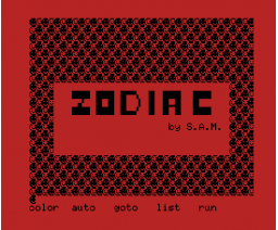 Zodiac (MSX, S.A.M.)