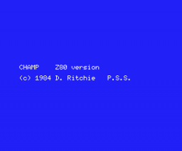 Champ Assembler (1984, MSX, PSS)