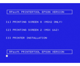 MSX Printertool (MSX, MSX2, RPsoft)