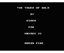 The Tower Of Gold (2022, MSX, Kirem)
