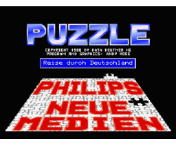 Puzzle Reise durch Deutschland (MSX2, Data Beutner)