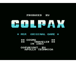 Cosmo Traveler (1984, MSX, Colpax)