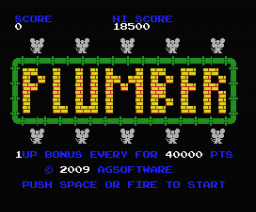 Plumber (2009, MSX, AG Software)
