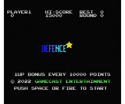 Defence (2022, MSX, GameCast Entertainment)