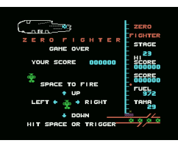 Zero Fighter (1984, MSX, SoftBank)