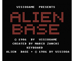 Alien Base (1986, MSX, Marco Zanchi)