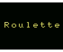 Roulette (1984, MSX, Spectravideo (SVI))