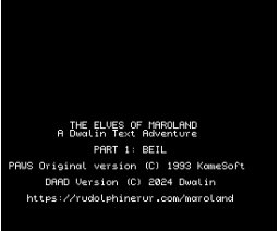 The Elves of Maroland (2024, MSX2, Dwalin, Kame Soft)