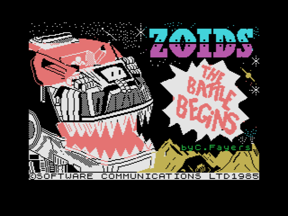 Zoids The Battle Begins (1985, MSX, Martech Games